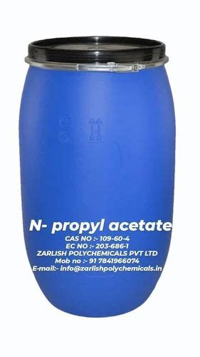 N PROPYL ACETATE at best price in Vasai by Zarlish Polychemicals Private Limited | ID: 26093738355