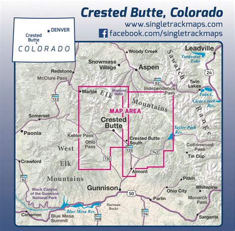 Crested Butte Trail Map - Singletrack Maps