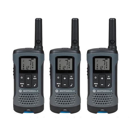 MOTOROLA Talkabout T200TP Rechargeable 2-Way Radio, Gray (3-Pack ...