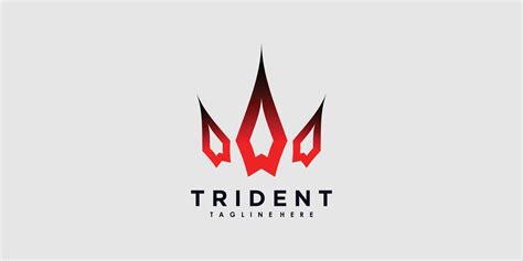 trident logo design vector with illustration creative concept 12722651 Vector Art at Vecteezy