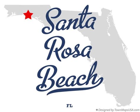 Map of Santa Rosa Beach, FL, Florida