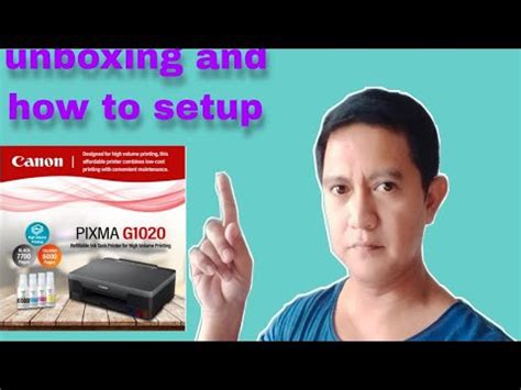 CANON PIXMA G1020/unboxing and how to set up - YouTube