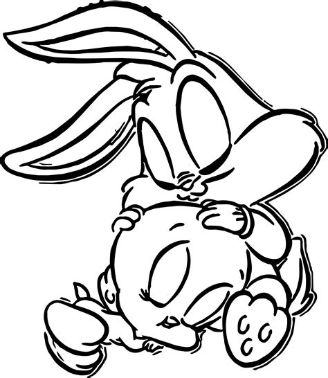 Baby Bugs Baby Tweety Bunny Coloring Page | Wecoloringpage.com