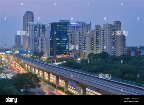 Gurgaon india skyline hi-res stock photography and images - Alamy