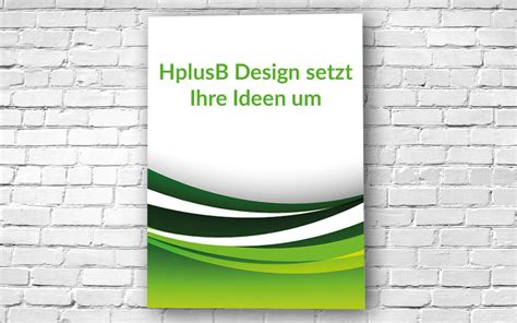 Poster drucken Düsseldorf und Köln bei HplusB Design Monheim.