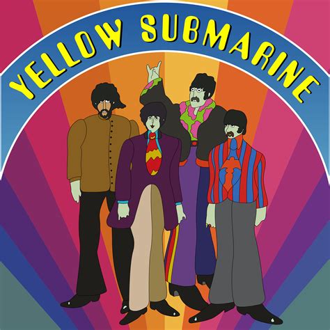 Yellow Submarine Beatles Poster by Vaiktorizer on deviantART