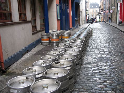 Beer kegs | Kegs of beer line the street in the morning. Dub… | Flickr