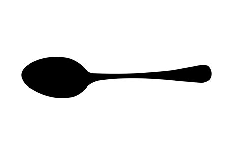 Spoon Silhouette Graphic by Illustrately · Creative Fabrica