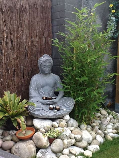 Buddha garden - Buddha statue garden - Diy garden - Garden art - Meditation ...#art #buddha #diy ...