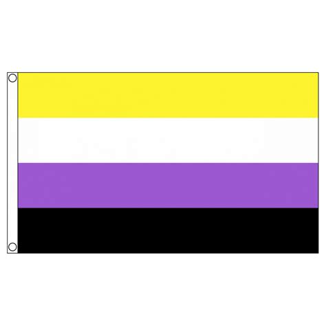 Non Binary (5ft by 3ft) Premium Pride Flag - THE PRIDE SHOP