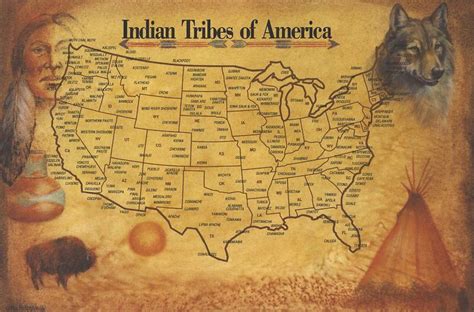 Tribes of America map. Missing Alaska. | Native american tribes, Native american tribes map ...