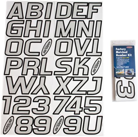 Silver & Black Boat Lettering, Registration Numbers | 700