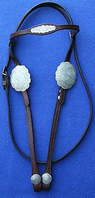 Vintage Champion Turf Sterling Silver Concho Buckle Western Bridle Headstall | eBay | Headstall ...