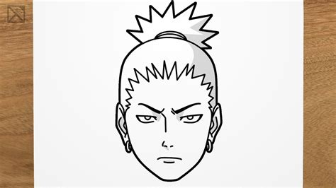 How to draw SHIKAMARU NARA (Naruto) step by step, EASY