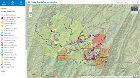 Tucker County, WV ARC GIS online tourism asset map | Download Scientific Diagram