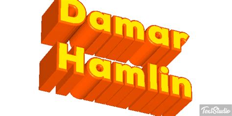 Damar Hamlin セレブリティ アニメーションGIFロゴデザイン | TextStudio