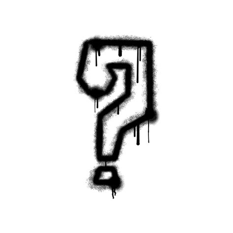 Question mark Spray Paint Graffiti isolated on white background. 21468802 Vector Art at Vecteezy