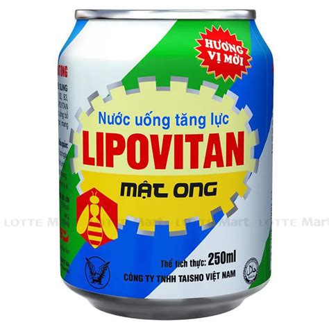 Nước Tăng Lực Lipovitan Mật Ong Lon 250ml