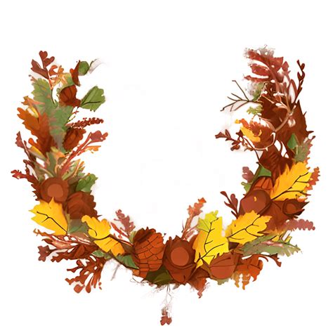 Autumn Wreath Clipart · Creative Fabrica