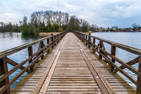 Wooden Bridge on Lake stock image. Image of road, ecology - 58380715