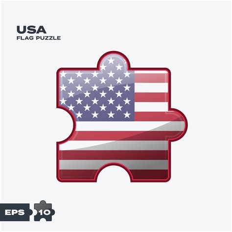 USA Flag Puzzle 14526501 Vector Art at Vecteezy