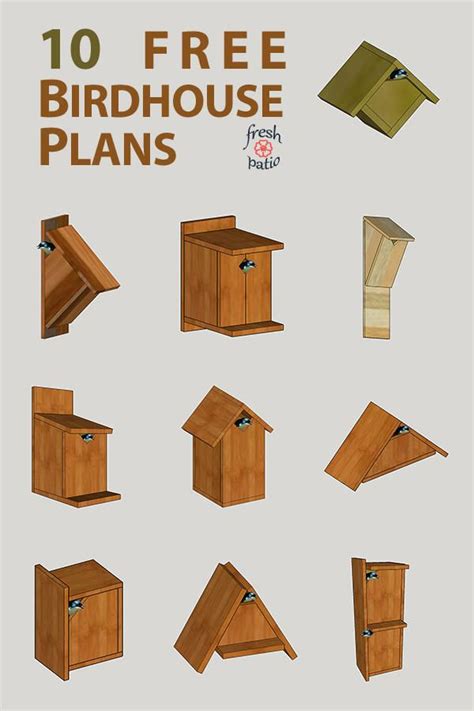 10 FREE DIY Birdhouse Plans Built for $3 - Simple No Drilling Designs | Homemade bird houses ...