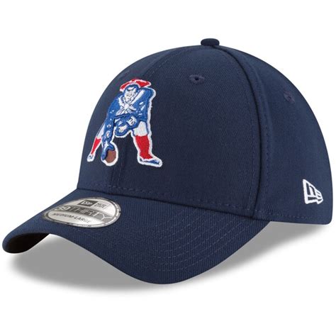 Men's New England Patriots New Era Navy Throwback Logo Team Classic 39THIRTY Flex Hat - NFLShop.com