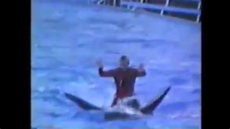 Classic SeaWorld Shamu Show:Trainers in the Water!!! - YouTube