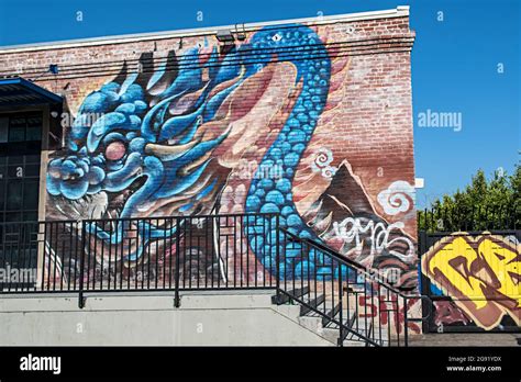 Murals and street art from the Arts District in Los Angeles California Stock Photo - Alamy