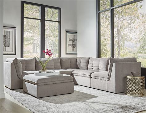 Dalton 5-Piece Modular Sectional - Gray | Levin Furniture