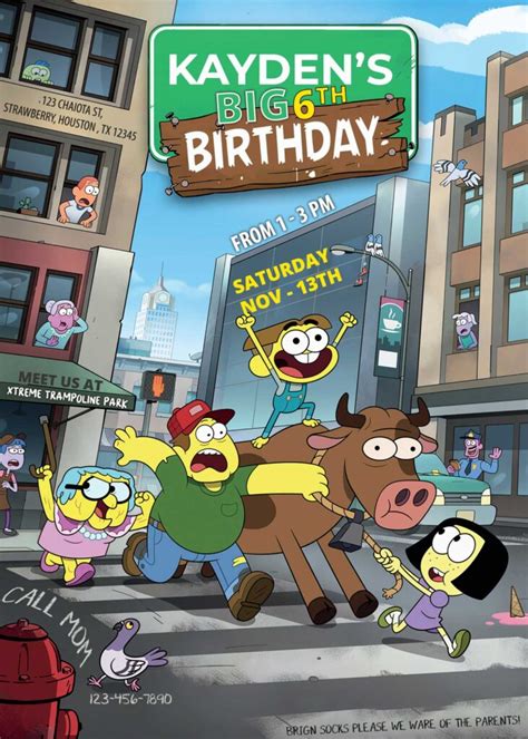 Big City Greens Birthday Invitation | Amazing Invite