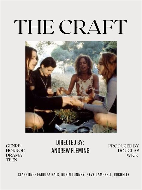 The Craft: A Captivating Movie Poster