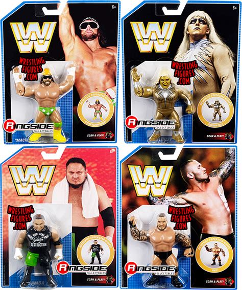 WWE Retro Series 9 Figures - Set of 4 WWE Toy Wrestling Action Figures ...