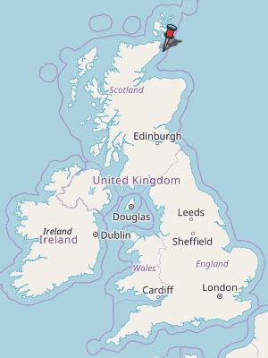 Wick Map Great Britain Latitude & Longitude: Free Scotland Maps