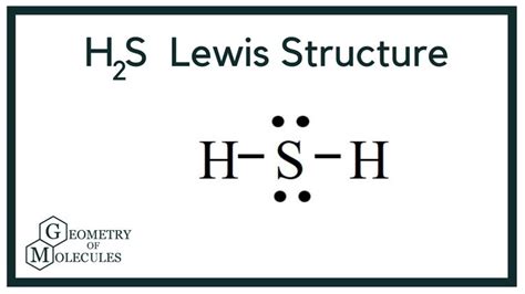 the symbol for h2s lewis structure is shown in black and white with green lettering