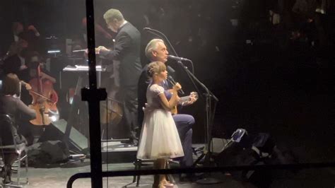 Andrea Bocelli Hallelujah with Daughter Virginia, Sacramento Ca ...