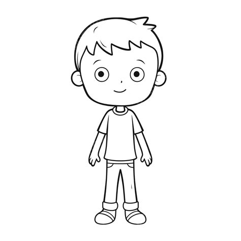In The Style Of Simplistic Characters Outline Sketch Drawing Vector, Human Body Drawing, Human ...