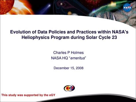 PPT - Evolution of Data Policies and Practices within NASA's ...