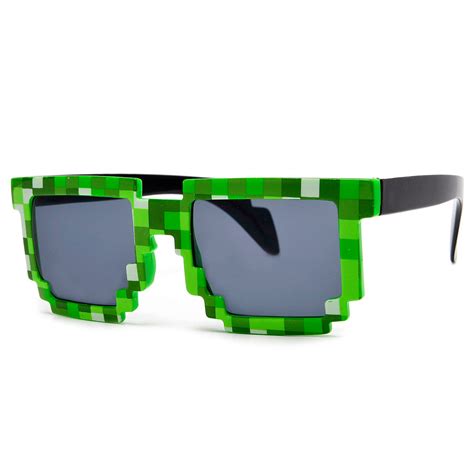 8-Bit Pixelated MineCraft Video Game Inspired Sunglasses – Sunglass Spot