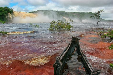 Boats On Laguna De Canaima Canaima Photograph by David Santiago Garcia