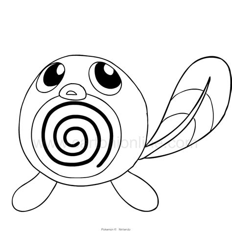 Poliwag Coloring Page Coloring Pages