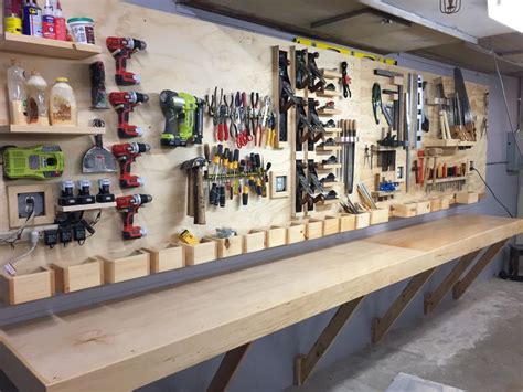 DIY Tool Rack and Floating Workbench