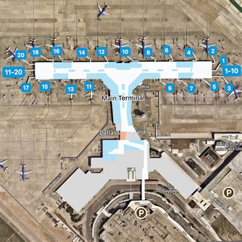 Dallas Love Airport Map: Guide to DAL's Terminals