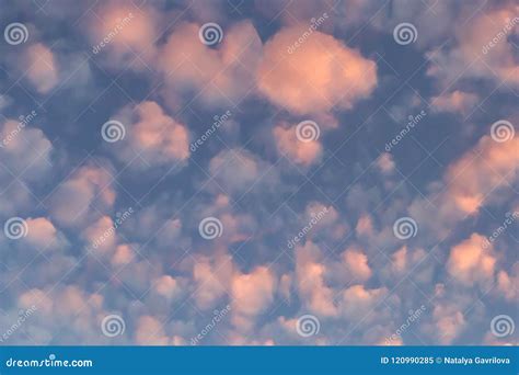 Pink and Fluffy Clouds, Beautiful Stock Image - Image of beautiful ...