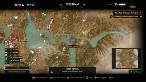 Witcher Toussaint Map