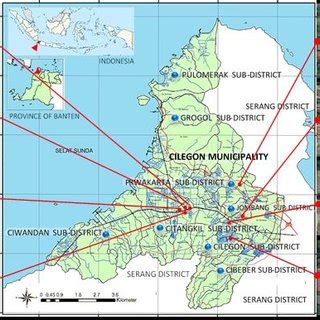 The study location of eight urban parks located in Cilegon City ...