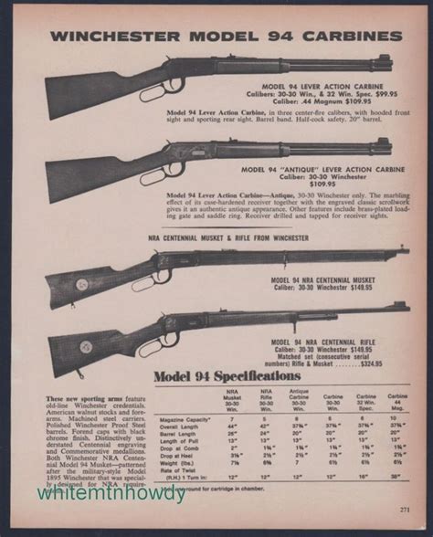 Winchester Model 94 Schematic