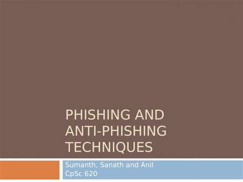 (PPT) Phishing and Anti-phishing techniques - DOKUMEN.TIPS