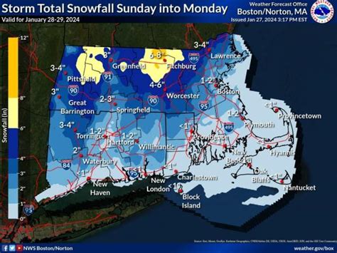 Massachusetts snow watch: Franklin, Hampshire counties to receive jackpot of storm