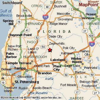 Crystal Springs, Florida Area Map & More